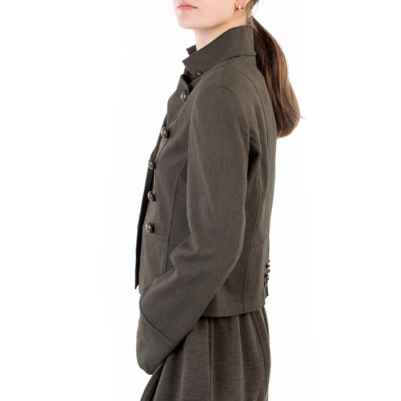 COMPAGNIA ITALIANA DARK GREEN SUIT JACKET | WOMENS SIZE M - Picture 4 of 5